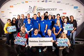 Das Marinetech Chair Hockey Team 2019